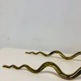 Pair of gilded bronze wall lamps