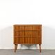 Vintage Midcentury Satinwood Chest Of Drawers / Tallboy. Delivery. Modern /