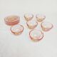Set of 6 coffee cups and saucers Arcoroc Rosaline