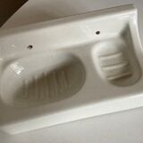 Bathroom door art deco ceramic soap holder