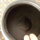 Geometric patterned pottery vase