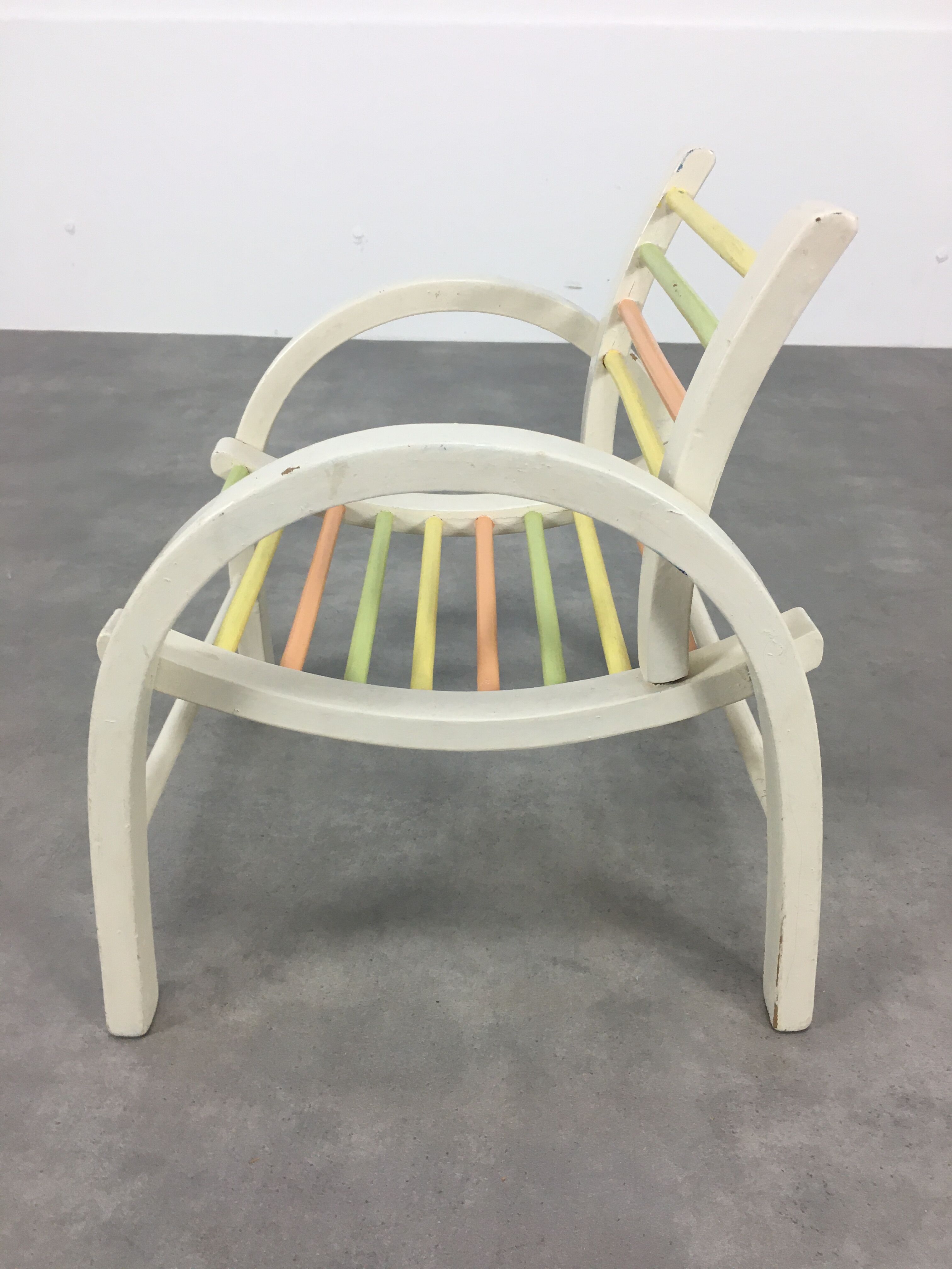 Baumann armchair with children's bars 50s