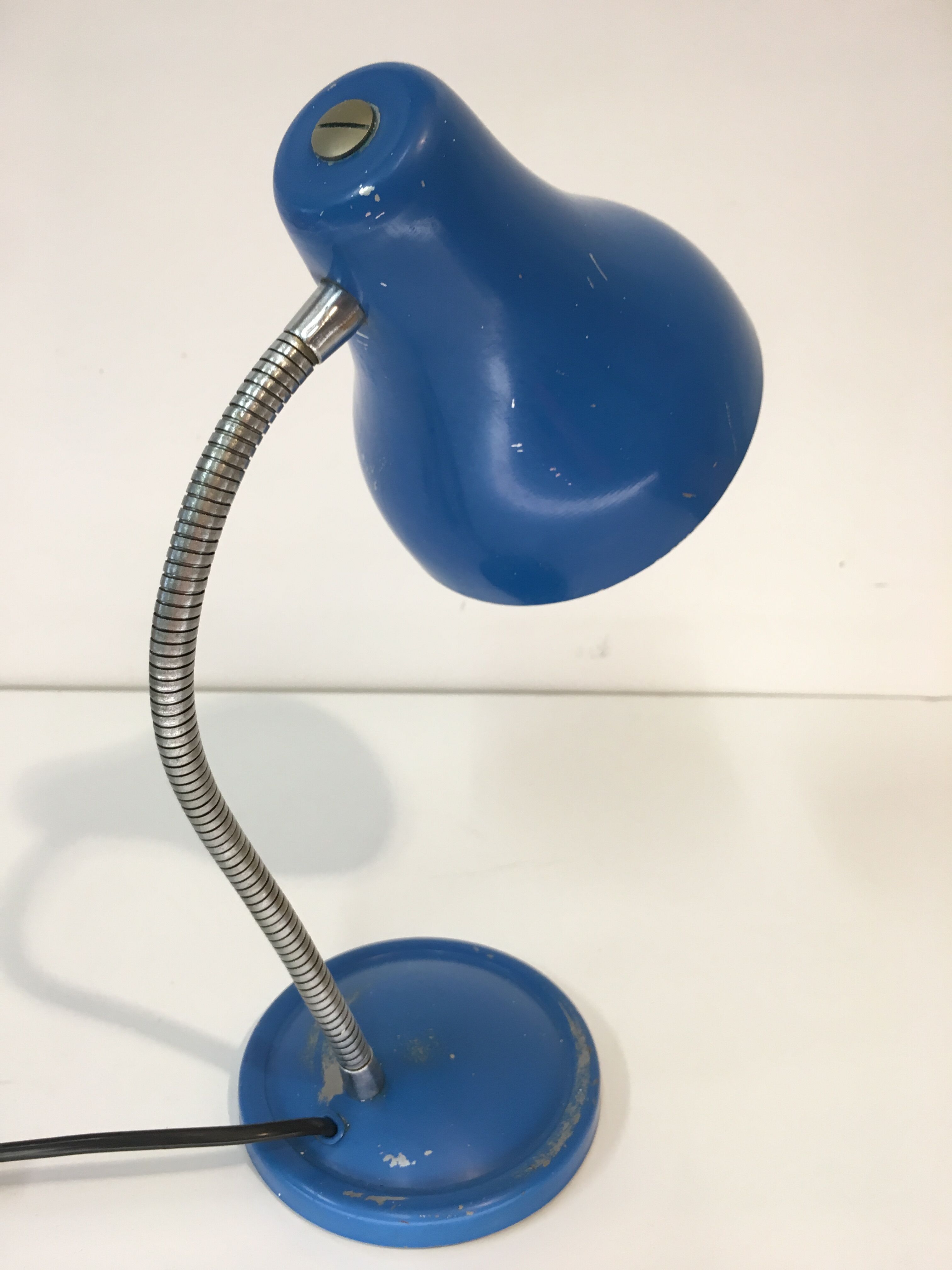 Blue retro desk lamp