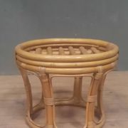 Small low bamboo table