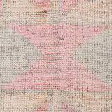 3x11 pale pink vintage runner rug 104x328cm