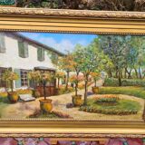 Tableau Villa Provençale daté 1934