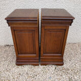 Pair of Louis Philippe style bedside tables