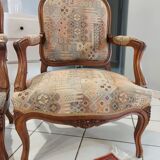 Pair of Louis XV rocaille armchairs