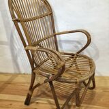 Rattan armchair from the 1950s in very good condition