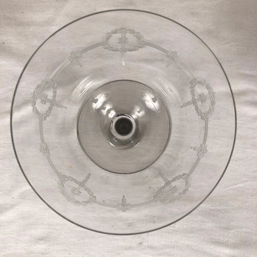 Service of cut crystal glasses. 42 pieces