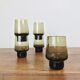5 liquor glasses/glasses in smoked glass