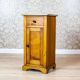 Art Nouveau Pine Nightstand with Stone Top, 1910