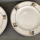 Plate on footstool Terre de Fer Salins Charbonnier