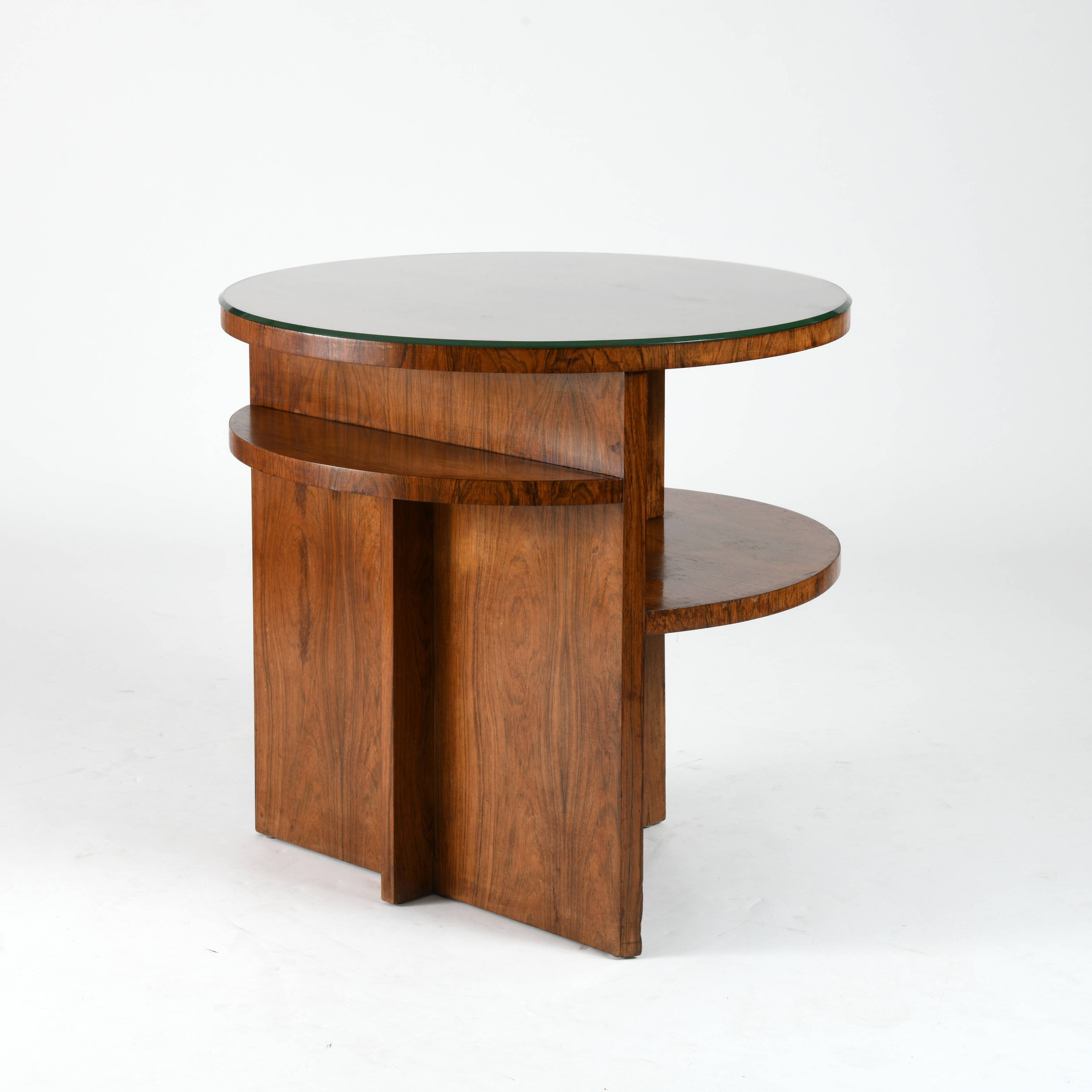 Art deco pedestal table