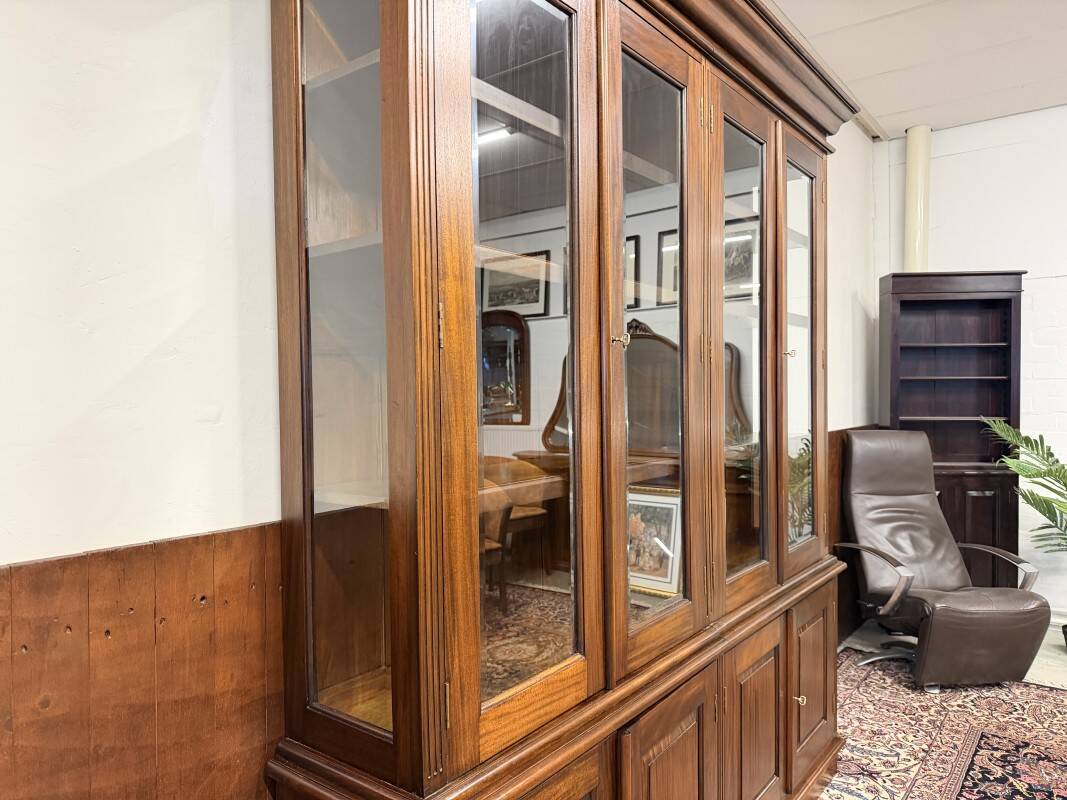 Classic English Bookcase Cabinet