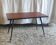 Modernist coffee table in metal and wood - mid 20th century.