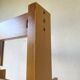 Bookcase on solid beech legs from the 80s