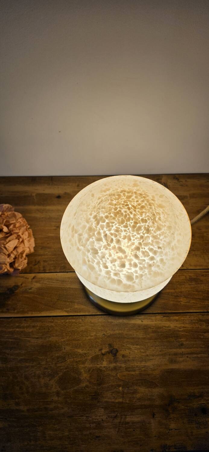 Clichy pink glass lamp