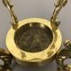 Hollywood Regency solid brass umbrella stand, Italy, 1970s