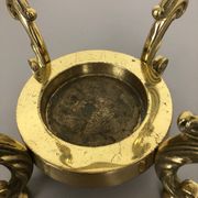 Hollywood Regency solid brass umbrella stand, Italy, 1970s