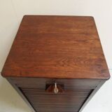 Antique filing cabinet with roller shutter