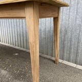 large farm table 185 cm in raw natural fir wood
