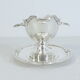 Victor Saglier gravy boat in silver metal