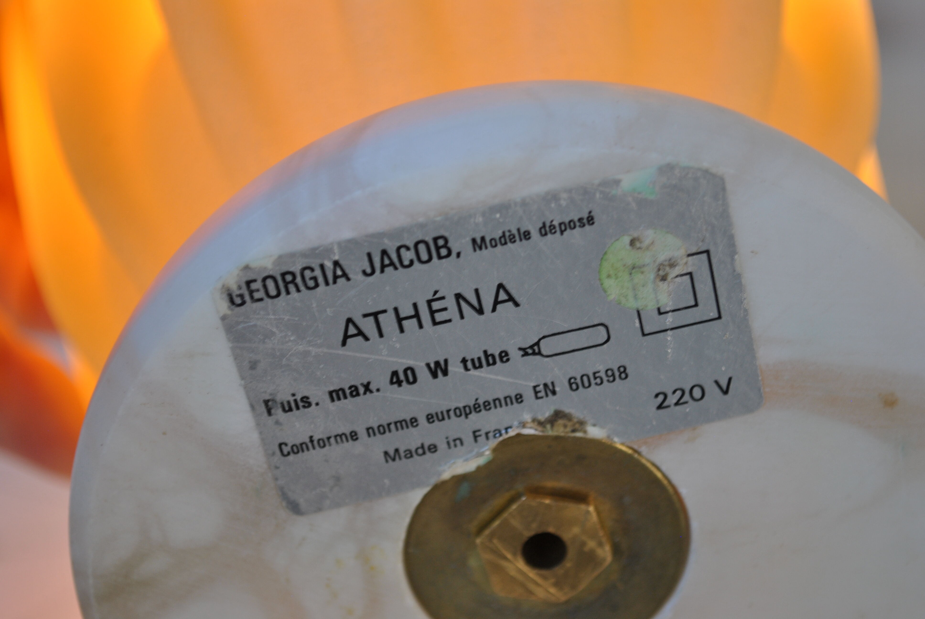 Lamp Ophélie by Georgia Jacob , 1970