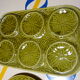 Artichokes service Gien - 1 dish and 6 plates
