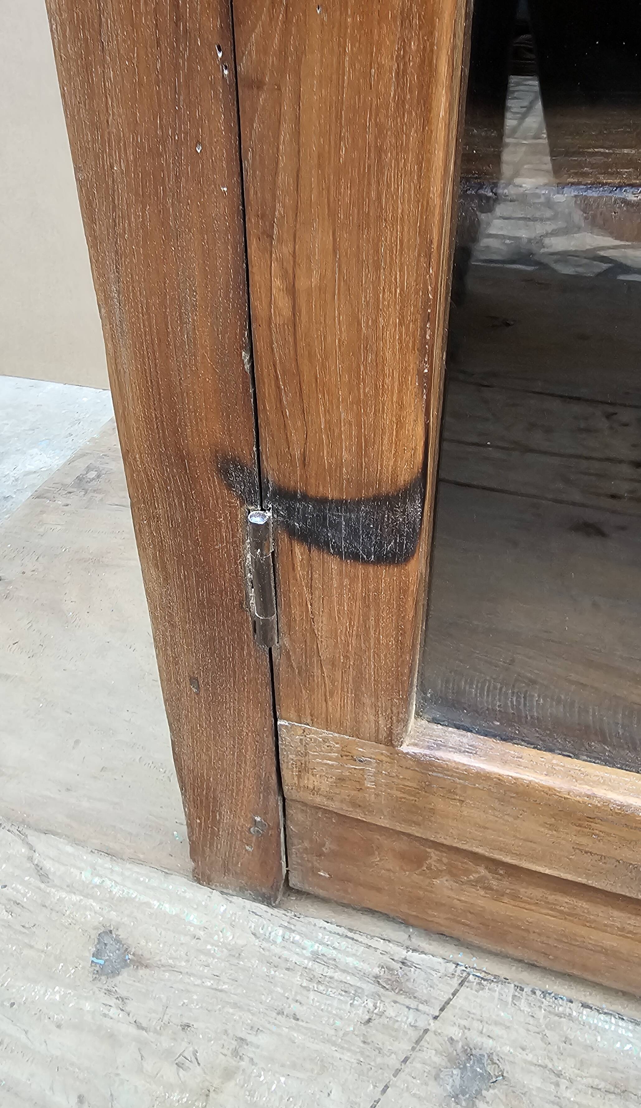 Buffet - glass TV cabinet in Burmese teak