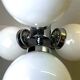 Chandelier atomique à 4 lumières de l'ère spatiale