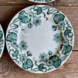 4 assiettes à dessert Nénuphar R & A Salins