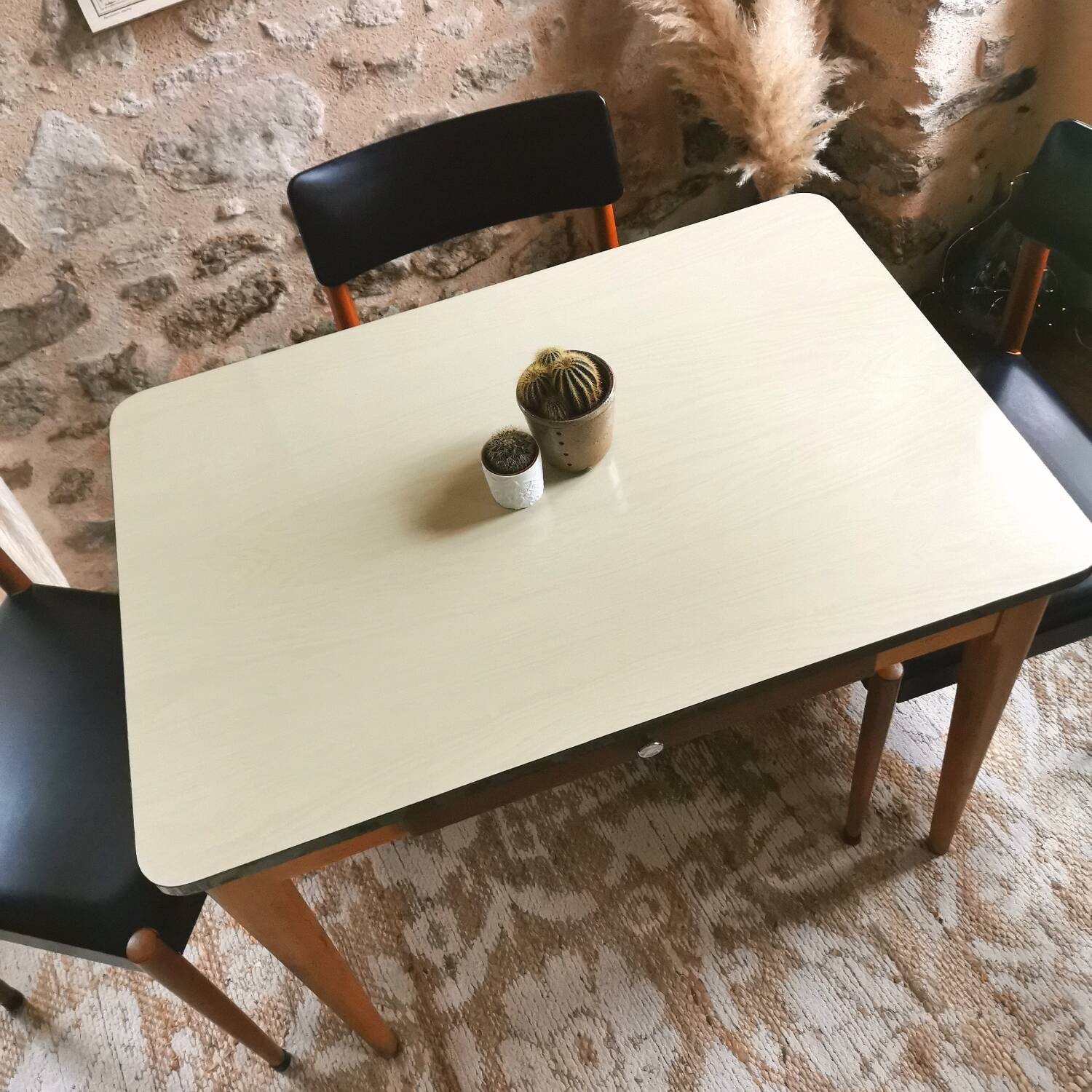 Wood and Formica table, 1950s