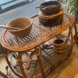 Rattan coffee table