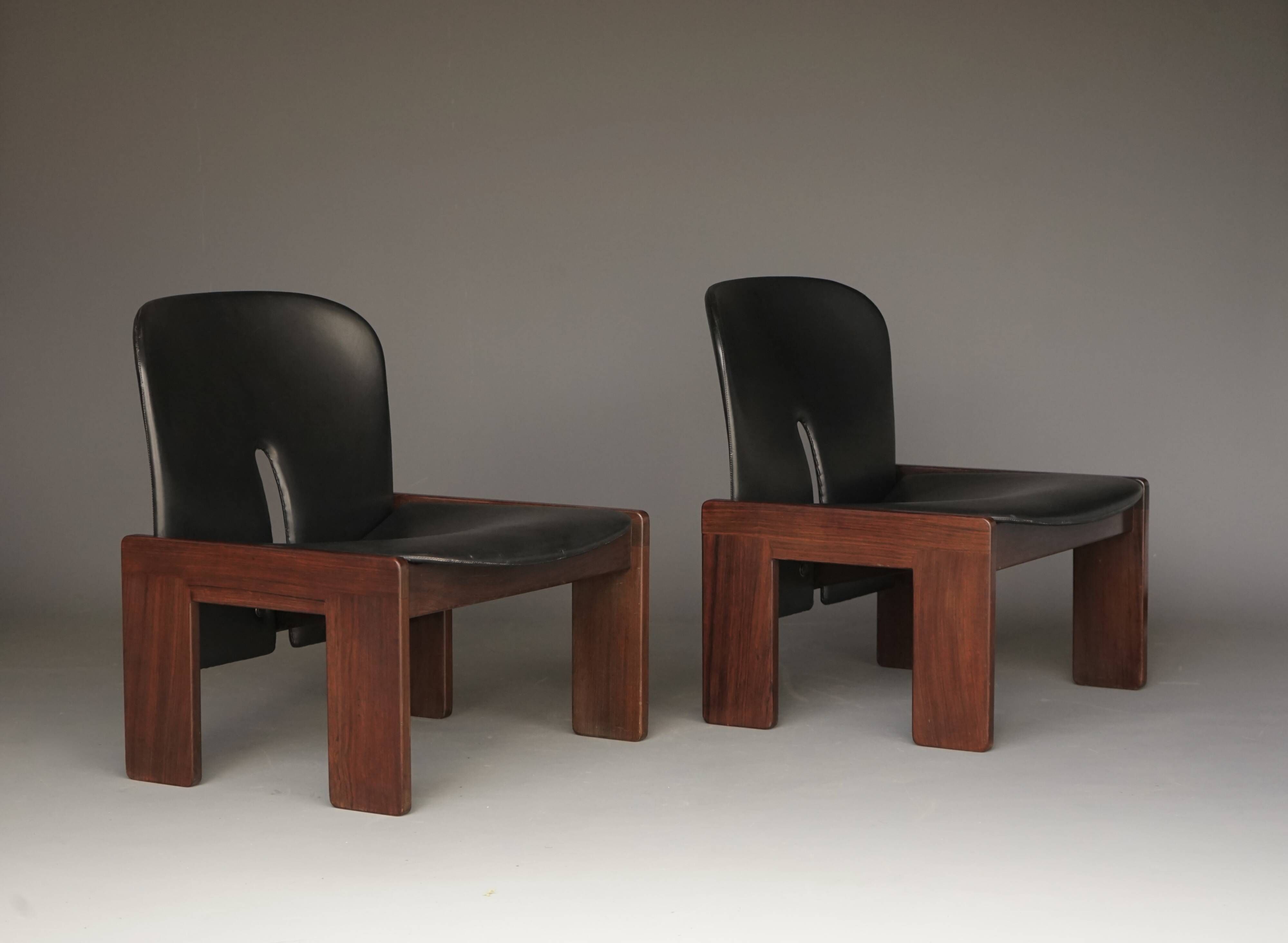 Ensemble de chaises Easy 925 par Afra et Tobia Scarpa pour Cassina, 1966