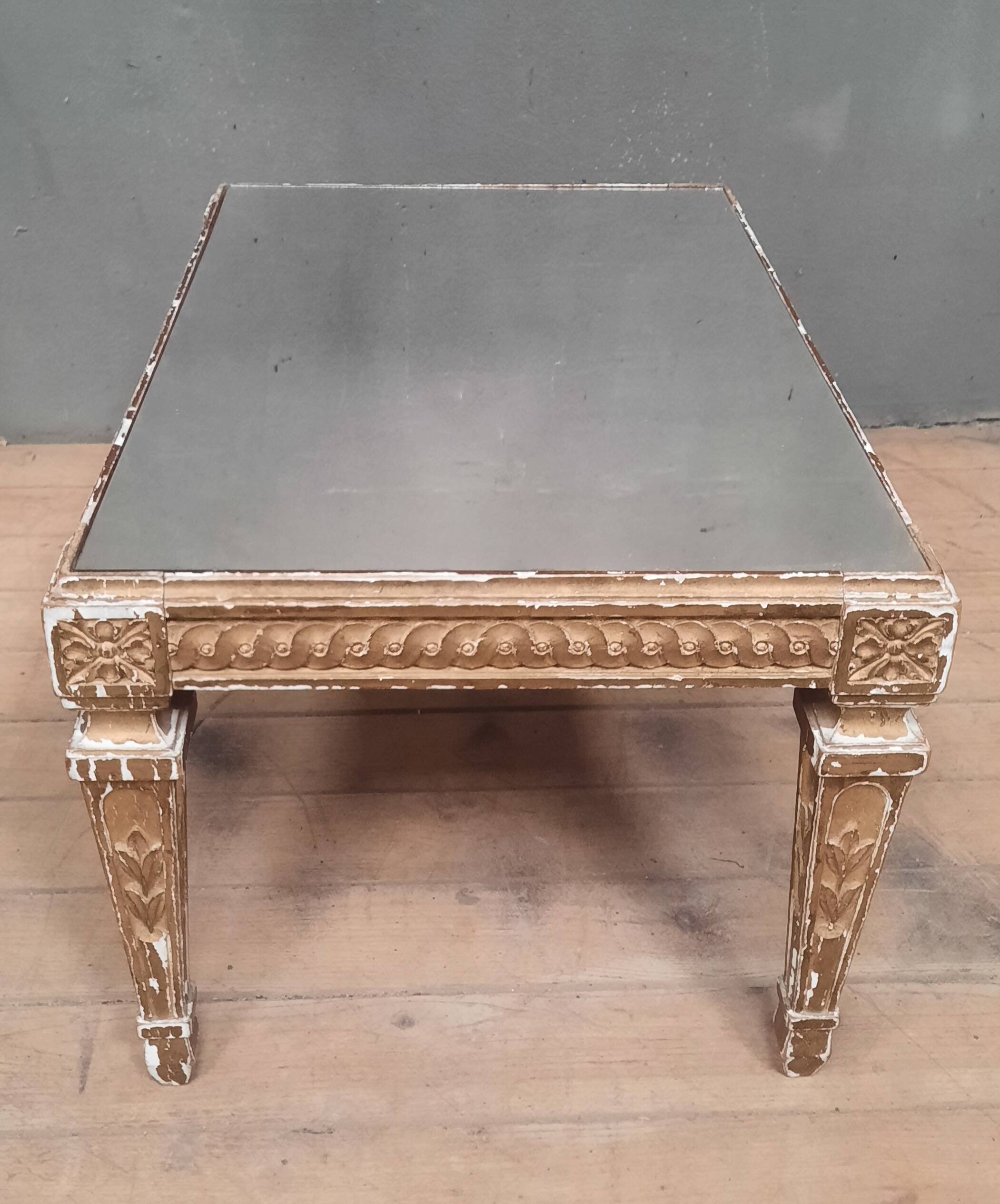 Gold coffee table in Louis XVI style