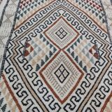 Traditional handmade white mergoum carpet