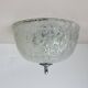 Vintage frosted ice glass ceiling lamp , 1970s