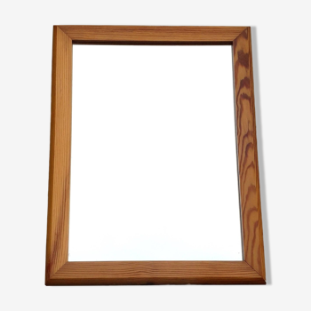 Vintage wall mirror - Wooden frame - 1980s