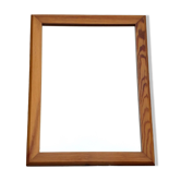 Miroir mural vintage - Cadre bois - 1980