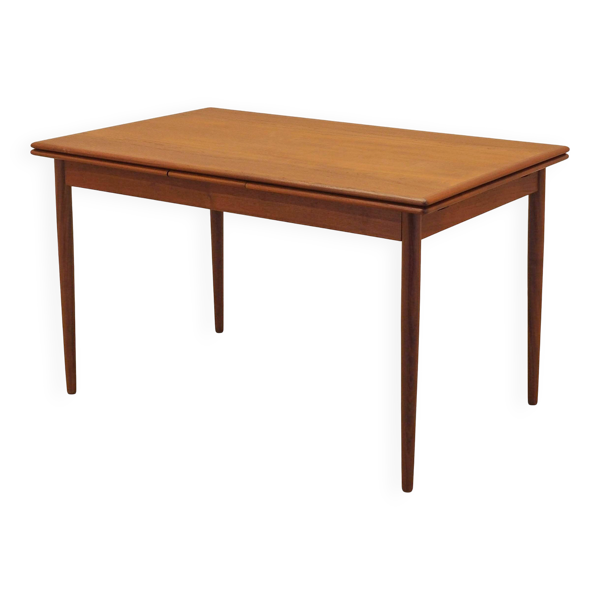 Table danoise extensible en teck, années 1970
