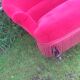 Napoleon III red velvet bench