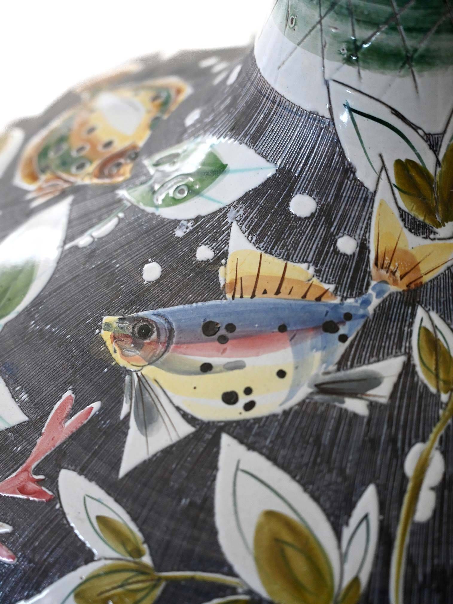 1950s Tilgmans Ceramic Pendant Lamp