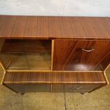 Bureau bibliothèque en teck rétro des années 60 (environ 1960) Un meuble fantastique et polyvalent