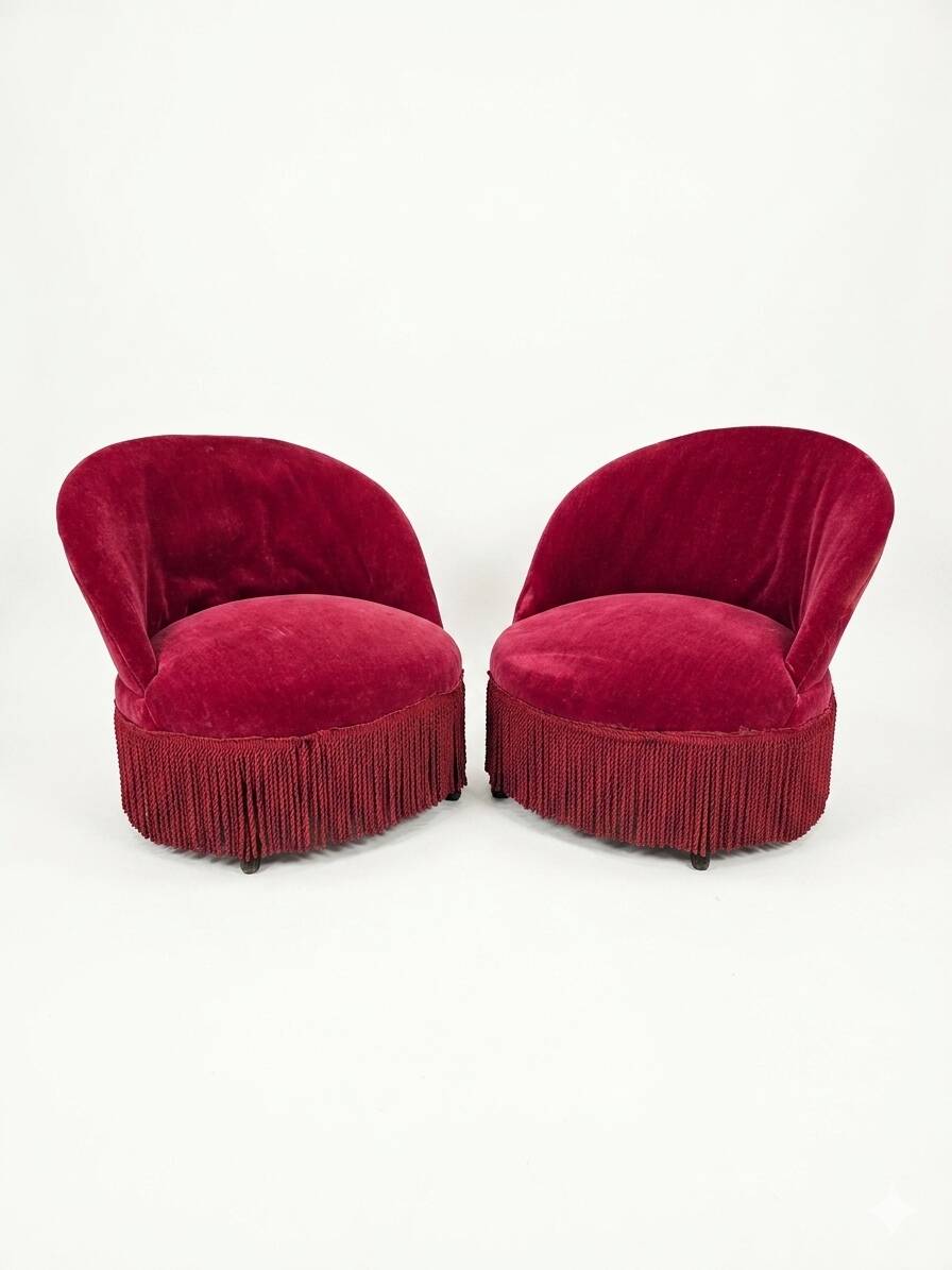 Pair of antique frog chairs