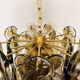 Large smoked glass citrus chandelier by j.t. kalmar