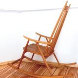 Rocking chair Holesov, Czechoslovakia 60s, Vintage, Retro