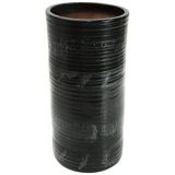 Black ceramic vase from mid-century Italian, 1960s.