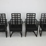 4 chaises Josef Hoffmann Armloffel fabriquées par Wittmann, Autriche