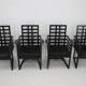 Set of Four Josef Hoffmann Armloffel Chairs Made By Wittmann,Austria